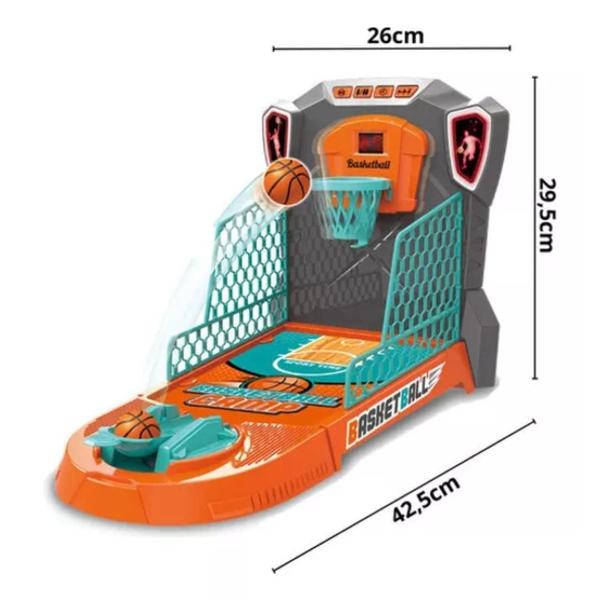 Imagem de Jogo Mini Basquete Infantil Placar Digital Eletrônico Luz E