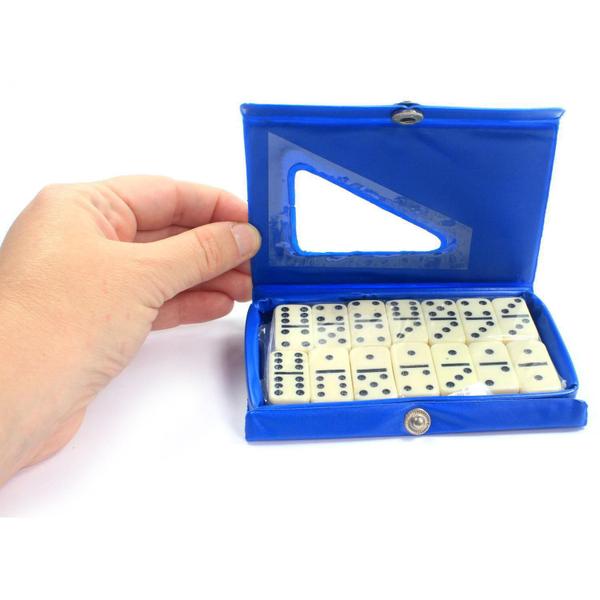 Jogo Mini Dominó De Osso Com 28 Peças Profissional - Wellmix Imagem de Jogo Mini Dominó De Osso Com 28 Peças Profissional