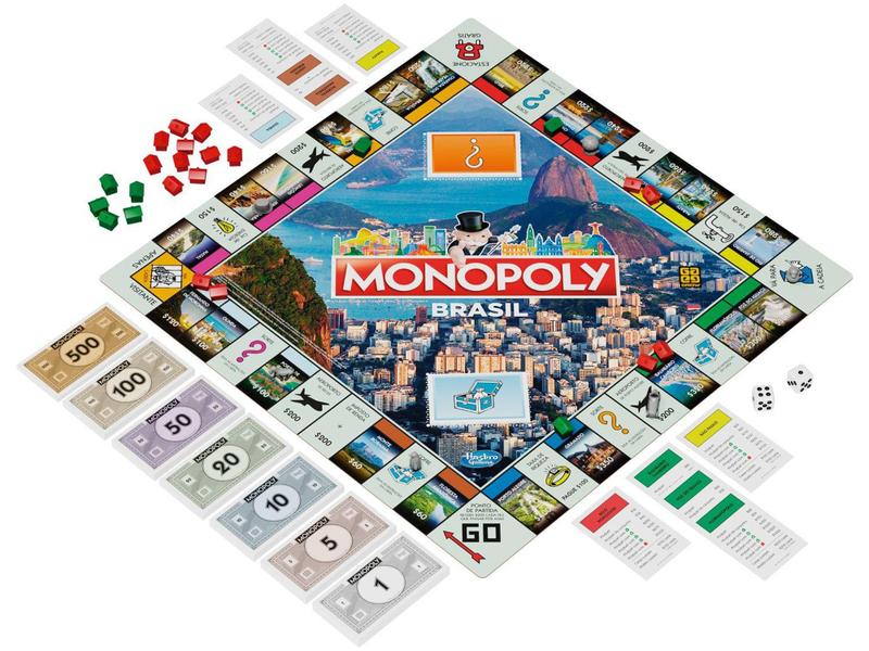Jogo Monopoly Brasil Tabuleiro Grow Imagem de Jogo Monopoly Brasil Tabuleiro Grow