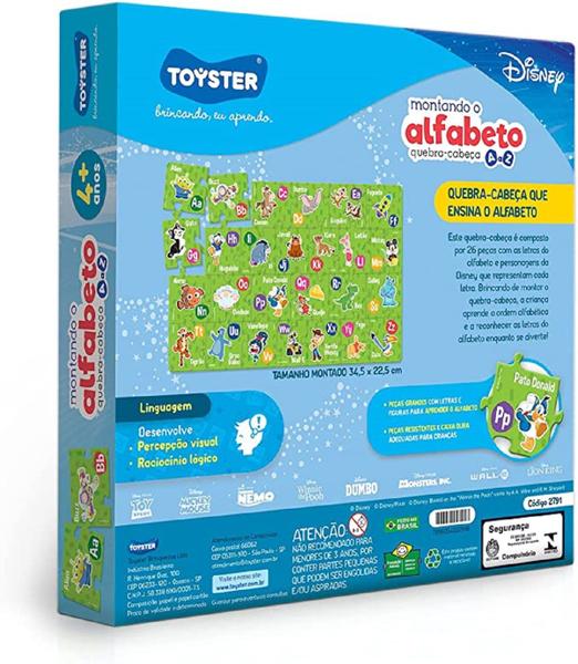 Imagem de Jogo Montando O Alfabeto Disney Toyster 002791