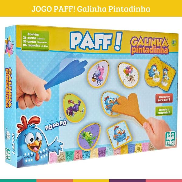 Imagem de Jogo Paff Galinha Pintadinha Brinquedo Educativo Nig