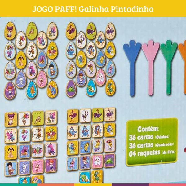 Imagem de Jogo Paff Galinha Pintadinha Didático Divertido Nig