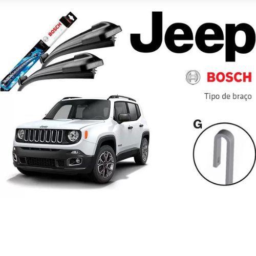 Imagem de Jogo Palheta Dianteira e Traseira Jeep Renegade 2015 2016 2017 2018 2019 2020 2021 2022 2023 2024 Bosch