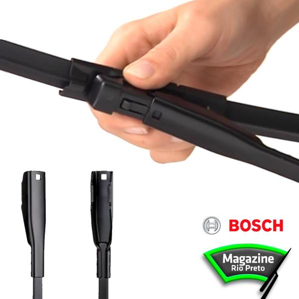 Jogo Palheta Dianteira e Traseira Original Bosch GM Agile 2012 a 2014 Imagem de Jogo Palheta Dianteira e Traseira Original Bosch GM Agile 2012 a 2014