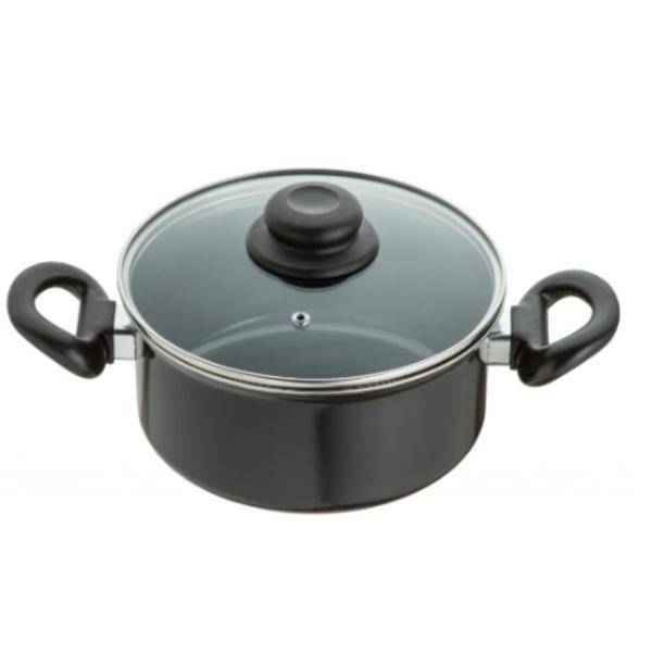 Imagem de Jogo Panelas 9 peças Preto Indução Cooktop Elétrico à Gás