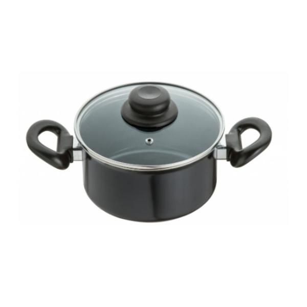 Imagem de Jogo Panelas 9 peças Preto Indução Cooktop Elétrico à Gás