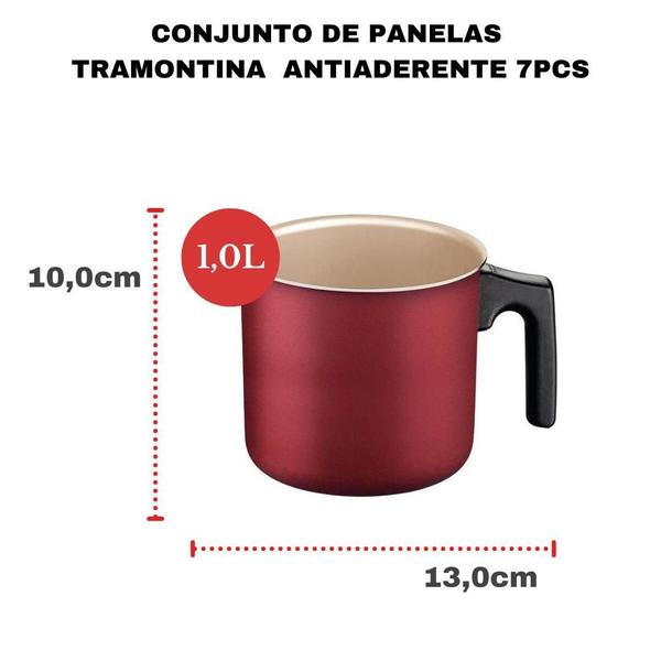Jogo Panelas Tramontina Turim 7 Pçs Imagem de Jogo Panelas Tramontina Turim 7 Pçs