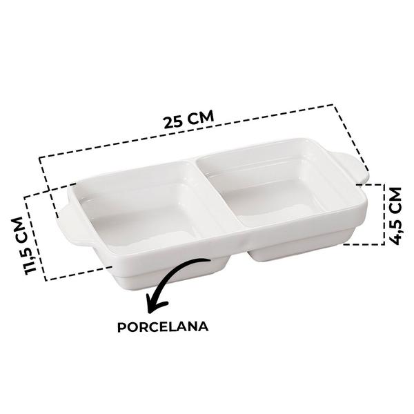 Imagem de Jogo Para Mesa Posta Café Da Manhã Com Manteigueira E Travessa De Porcelana