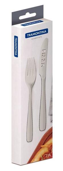 Jogo para pizza tramontina amazonas em aço inox 2 peças Imagem de Jogo para pizza tramontina amazonas em aço inox 2 peças