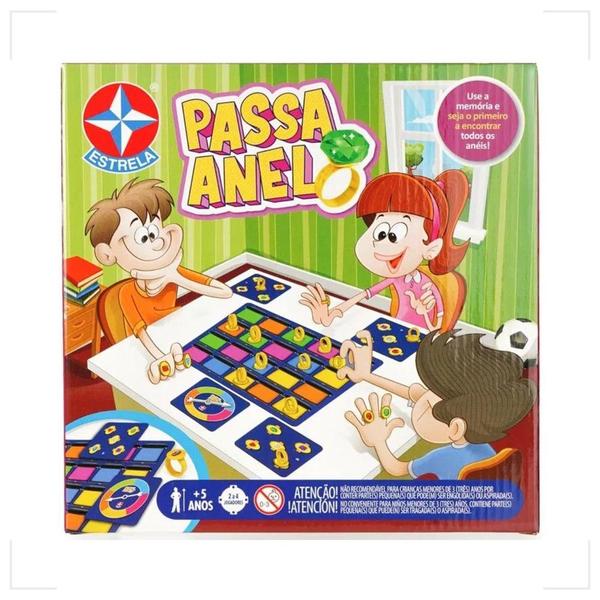 Imagem de Jogo Passa Anel Tabuleiro de Mesa Infantil Estrela