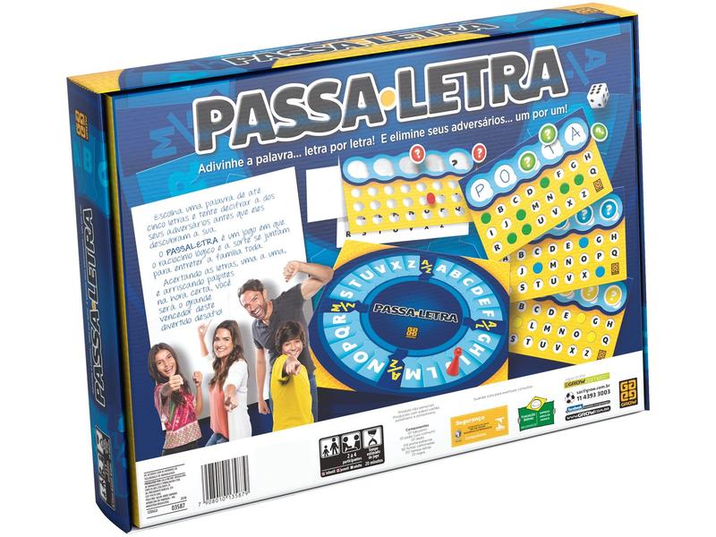 Imagem de Jogo Passa Letra Adivinhação de Palavra