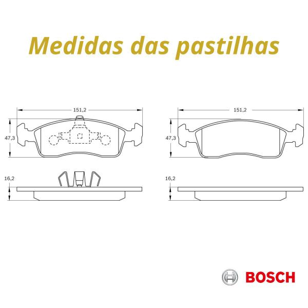 Imagem de Jogo Pastilha De Freio Dianteiro Citroen C3 1.2 2017 2018 2019 2020 2021