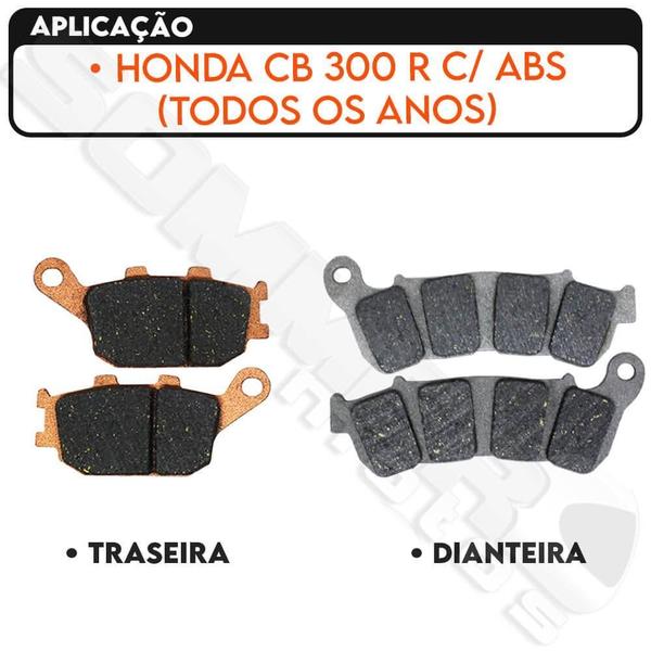 Imagem de Jogo Pastilha Freio Diant + Tras Cb 300 R Com Abs Fischer