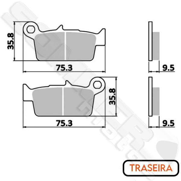 Imagem de Jogo Pastilha Freio Diant+Tras Xr 400 R 1996 Em Diante