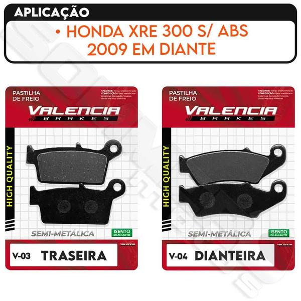 Imagem de Jogo Pastilha Freio Diant + Tras Xre 300 S/ Abs Vl Brakes