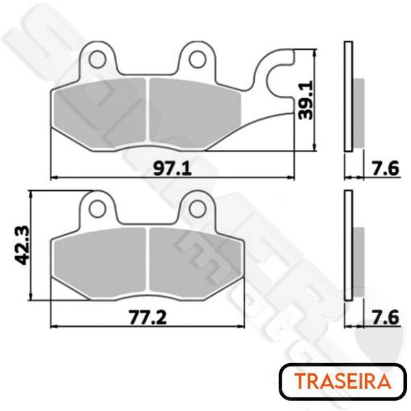 Imagem de Jogo Pastilha Freio Diant+Tras Xtz 750 Super Teneré Vlbrakes