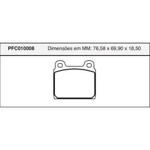 Imagem de Jogo Pastilha Freio Dianteira Compativel Vw Kombi 1992 Cofap Pfc010008