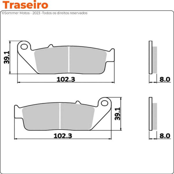 Imagem de Jogo Pastilha Freio Dianteiro+Traseiro Tiger 955 T-Mac