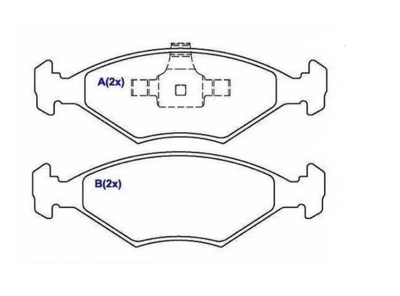 Imagem de Jogo Pastilhas De Freio Dianteira Fiat Palio 2010 Até 2012