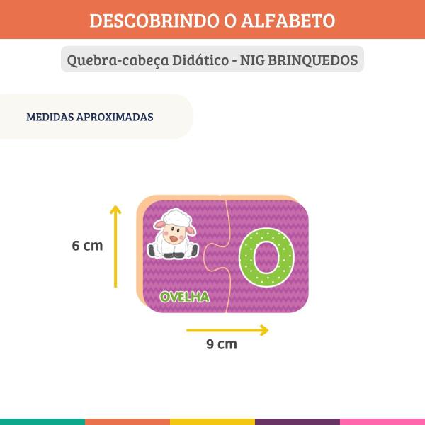 Jogo Pedagógico Descobrindo O Alfabeto 52 Peças Madeira Nig Imagem de Jogo Pedagógico Descobrindo O Alfabeto 52 Peças Madeira Nig