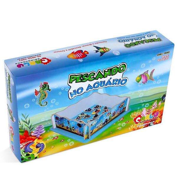 Jogo Pega Peixe Infantil - Pescando no Aquário 1642 - Carlu - Carlu Imagem de Jogo Pega Peixe Infantil - Pescando no Aquário 1642 - Carlu - Carlu