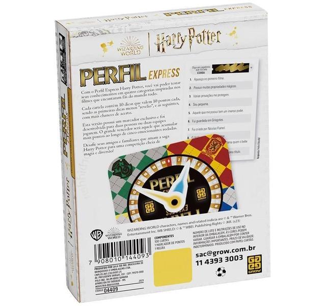 Jogo Perfil Express Harry Potter - Grow Imagem de Jogo Perfil Express Harry Potter - Grow
