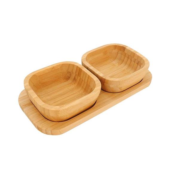 Imagem de Jogo Petisqueira com Base Bambu Ecokitchen 23 cm Mimo Style