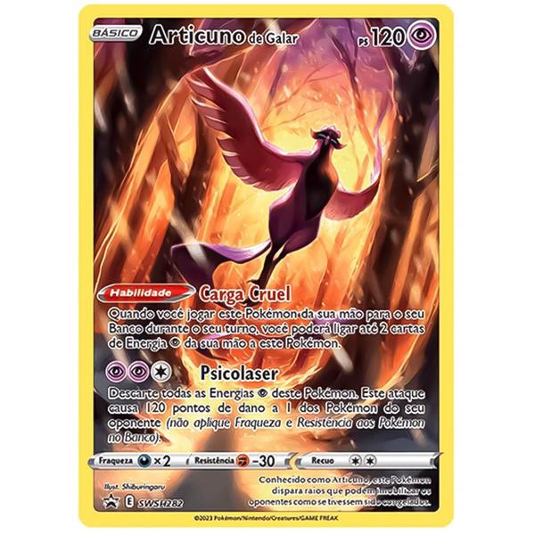 Imagem de Jogo Pokémon Lata Realeza Absoluta Articuno de Galar 31 Cartas Copag