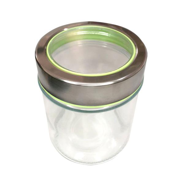 Jogo Porta Mantimentos Hermético Em Vidro Tampa Inox 3 Peças - HausKraft Imagem de Jogo Porta Mantimentos Hermético Em Vidro Tampa Inox 3 Peças