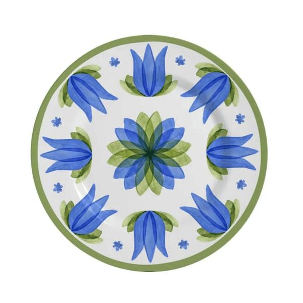 Jogo Pratos De Sobremesa Cerâmica 21cm Kit 4 Peças Naples Alleanza Florido Imagem de Jogo Pratos De Sobremesa Cerâmica 21cm Kit 4 Peças Naples Alleanza Florido