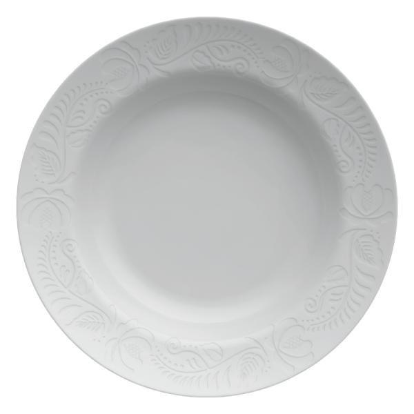 Imagem de Jogo Pratos Fundos Sopa Porcelana 23,5cm - Kit 6 Unid