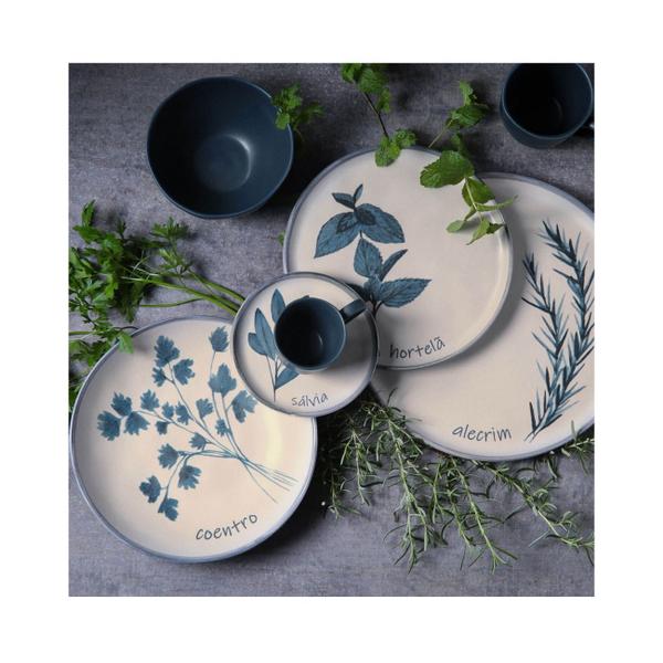 Imagem de Jogo Pratos Sobremesa Porto Brasil Stoneware Apettito Kit 6