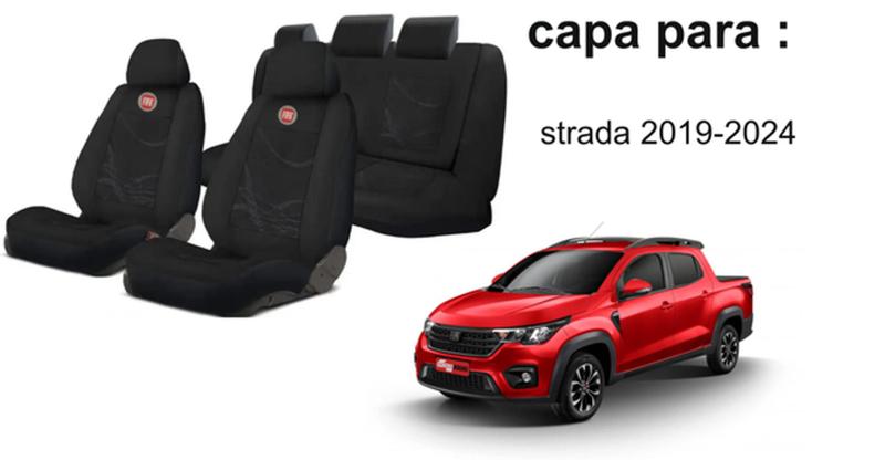 Imagem de Jogo Premium Design Strada 2019-2024 + Capa Volante + Chaveiro