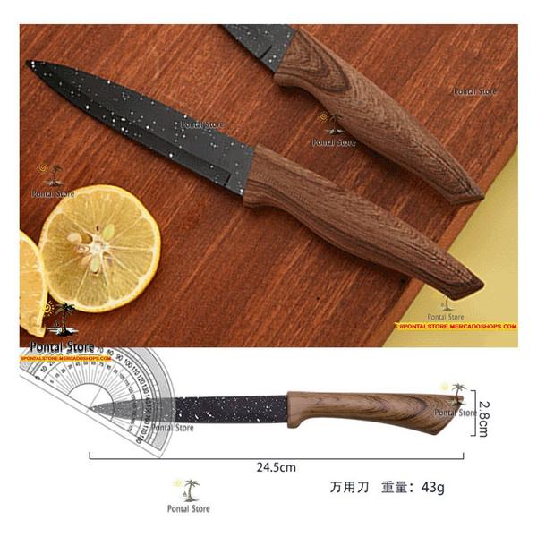 Jogo Profissional De Facas E Utensílios 6 Peças Corte Carnes - FACAMADEIRA Imagem de Jogo Profissional De Facas E Utensílios 6 Peças Corte Carnes