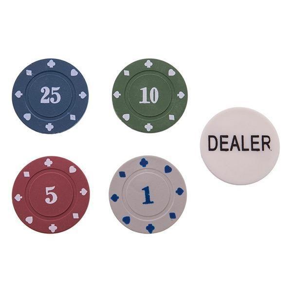 Imagem de Jogo Profissional Poker Chips Lata 100 Fichas + Ficha Dealer