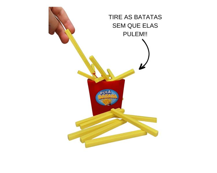 Imagem de Jogo Pula Batata e Uno Cartas Mattel mais Caiu Perdeu Torre Brinquedo Jogos de Tabuleiro  Interativo Diversão Familia e Amigos