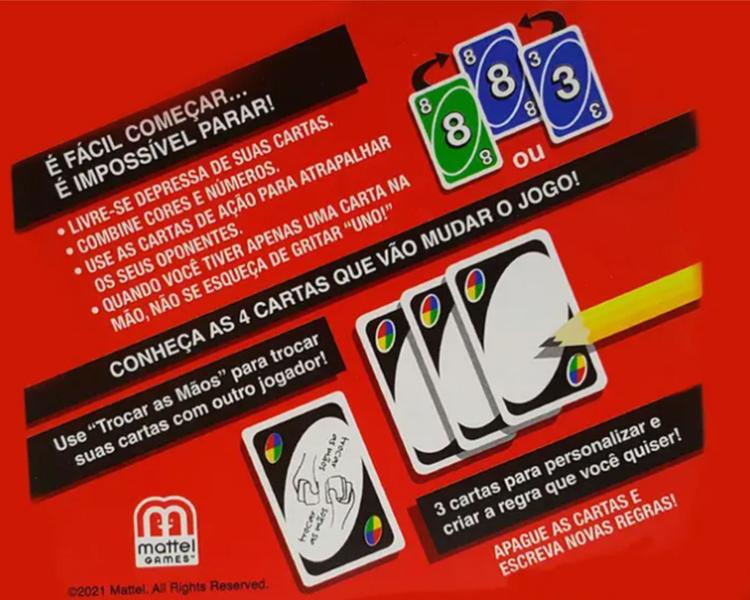 Imagem de Jogo Pula Batata e Uno Cartas Mattel mais Caiu Perdeu Torre Brinquedo Jogos de Tabuleiro  Interativo Diversão Familia e Amigos