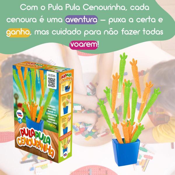 Imagem de Jogo Pula Pula Cenourinha Brinquedo Infantil Família Criança