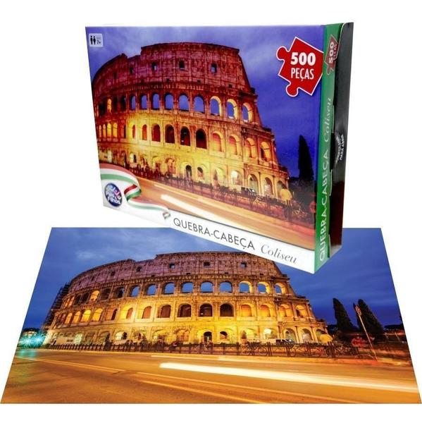 Imagem de Jogo Puzzle Quebra Cabeça Coliseu Roma 500 Peças Itália