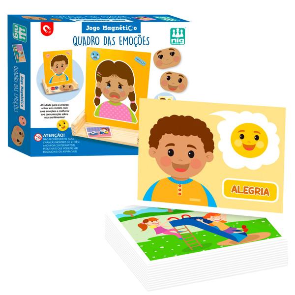 Imagem de Jogo Quadro Das Emoções Terapêutico Psicologia Infantil - Nig Brinquedos