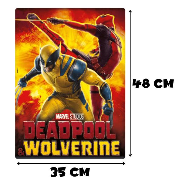 Imagem de Jogo Quebra Cabeça Deadpool Wolverine 500 Peças Marvel