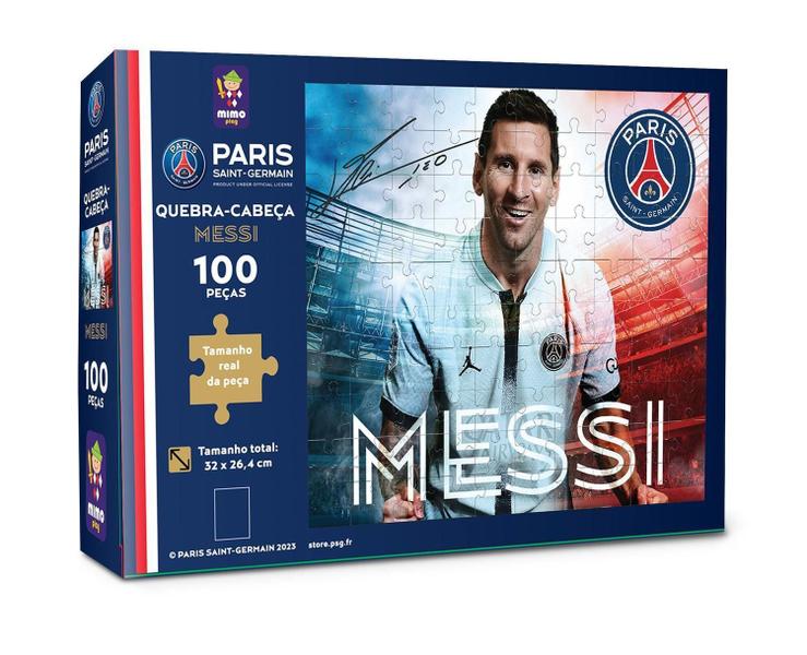 Imagem de Jogo Quebra Cabeça Psg Paris Saint Germain Messi Futebol 100