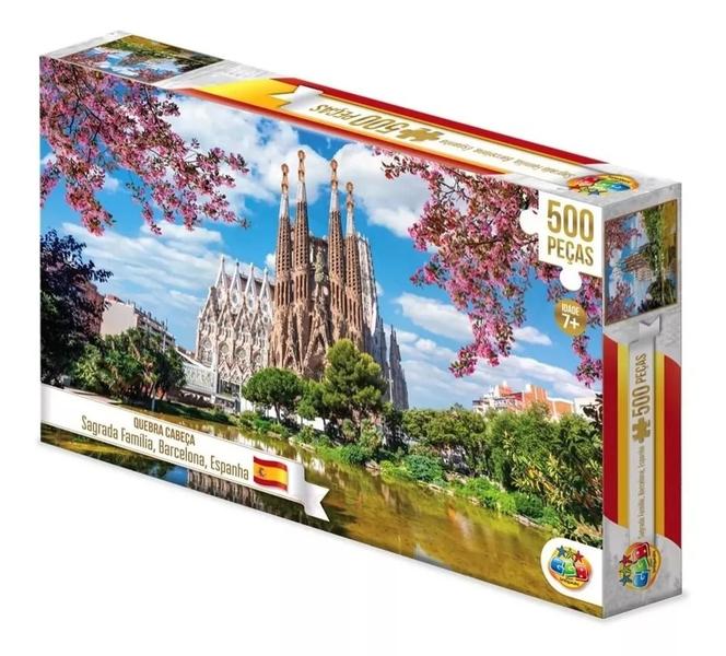 Imagem de Jogo Quebra Cabeça Puzzle 500pçs Sagrada Família Barcelona