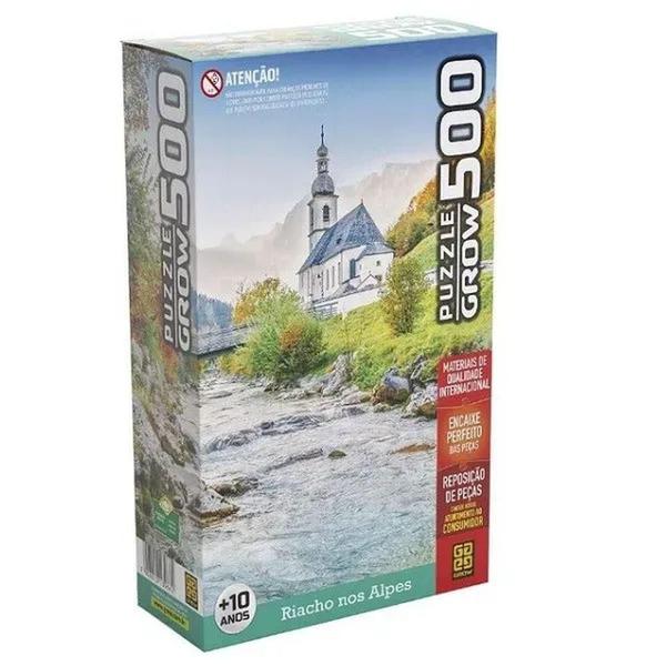 Jogo Quebra Cabeca Riacho Dos Alpes 500Pecas Grow +10Anos Imagem de Jogo Quebra Cabeca Riacho Dos Alpes 500Pecas Grow +10Anos