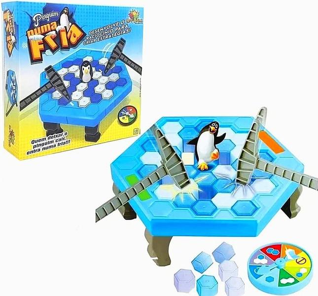 Imagem de Jogo Quebrando Gelo Brinquedo Infantil Pinguim Numa Fria