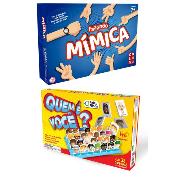 Imagem de Jogo Quem é Você (Cara a Cara) + Jogo de Mimicas - Coluna