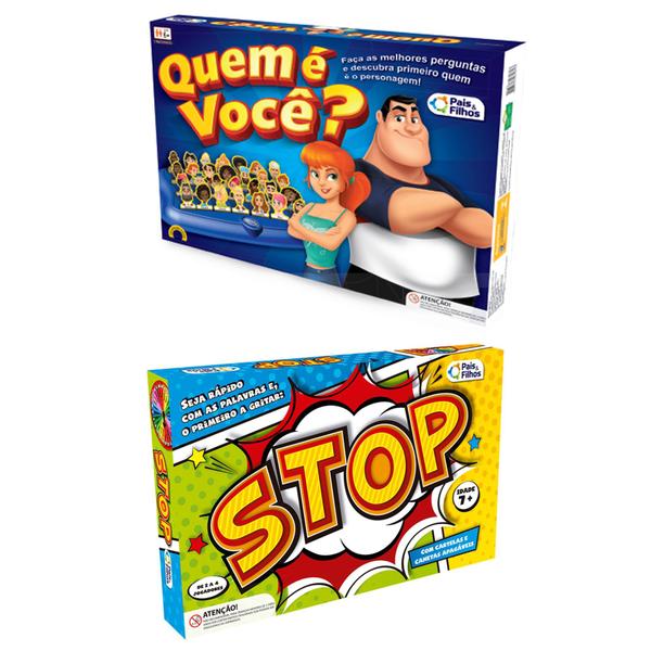 Jogo Quem é Você Top Line parecido com Cara a Cara + Stop - Pais e Filhos Imagem de Jogo Quem é Você Top Line parecido com Cara a Cara + Stop - Pais e Filhos