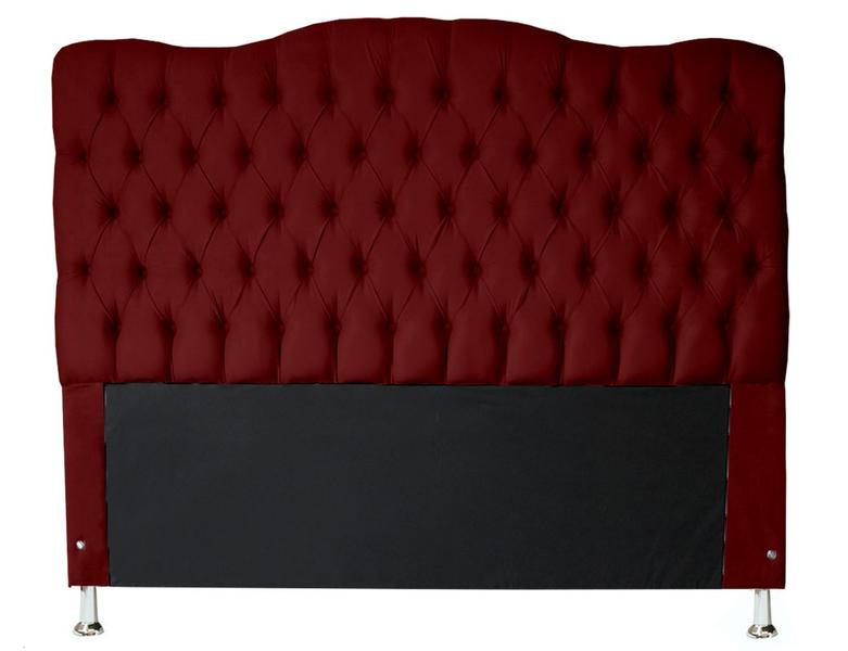 Imagem de Jogo Recamier Baú + Cabeceira Agnes Para Cama Box Casal Queen 158 Cm - Suede - Sv Decor