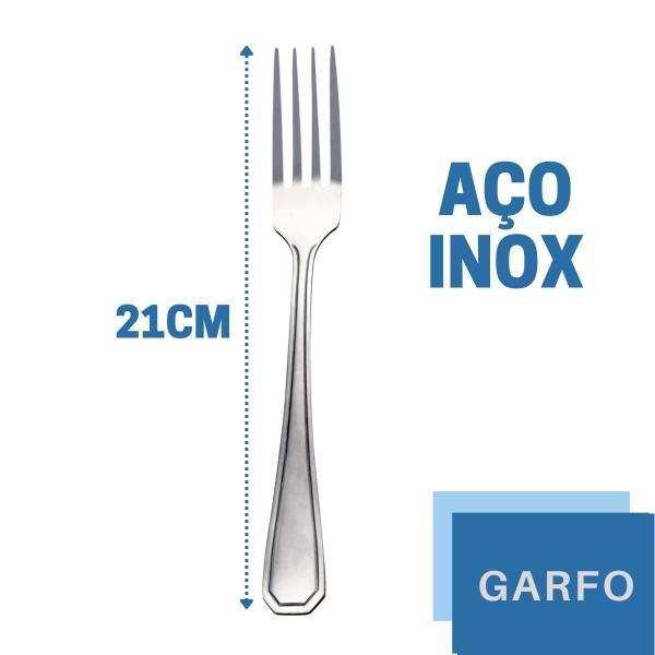 Imagem de Jogo Restaurante Garfo Inox Reforçado 180 Pçs Casa / Bar