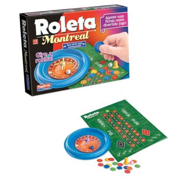 Jogo Roleta Montreal com 50 Fichas Tabuleiro Bolinha Pino - Plasbrink Imagem de Jogo Roleta Montreal com 50 Fichas Tabuleiro Bolinha Pino - Plasbrink